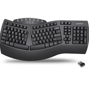 Perixx Periboard-612B Wireless Ergonomic Keyboard Bluetooth Dual Mode